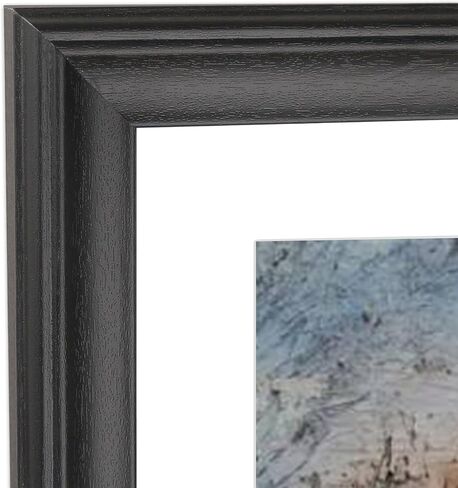 إطار صورة Mxtallup مقاس 20x31 من الخشب الصلب الأسود مقاس 16X27 يناسب الصورة مقاس 20x31 بدون حصيرة أو 16x27 مع حصيرة (T23B2031W1627) in Saudi Arabia