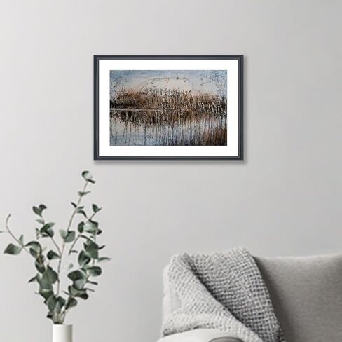 إطار صورة Mxtallup مقاس 20x31 من الخشب الصلب الأسود مقاس 16X27 يناسب الصورة مقاس 20x31 بدون حصيرة أو 16x27 مع حصيرة (T23B2031W1627) in Saudi Arabia