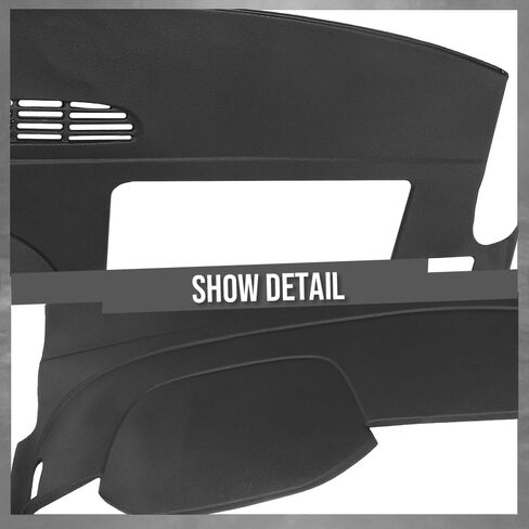 G-PLUS TPE Dash Cover Dashboard Compatible with Chevy Silverado 2007-2013 (LS, LT, Work Truck ONLY), Fit GMC Sierra 2007-2013 (SL, SLE, or Work Truck ONLY), Fit Dual Glovebox Style Dashes Only Black in Saudi Arabia
