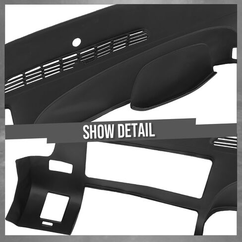 G-PLUS TPE Dash Cover Dashboard Compatible with Chevy Silverado 2007-2013 (LS, LT, Work Truck ONLY), Fit GMC Sierra 2007-2013 (SL, SLE, or Work Truck ONLY), Fit Dual Glovebox Style Dashes Only Black in Saudi Arabia