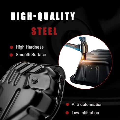 وعاء زيت سفلي من AUCERAMIC لسيارة Toyota Camry 2010-2017، Highlander 2009-2019، Sienna 2011-2013، Lexus ES300h 2013-2018 2.5L 2.7L استبدال وعاء تصريف الزيت #264-474 12101-36040 in Saudi Arabia
