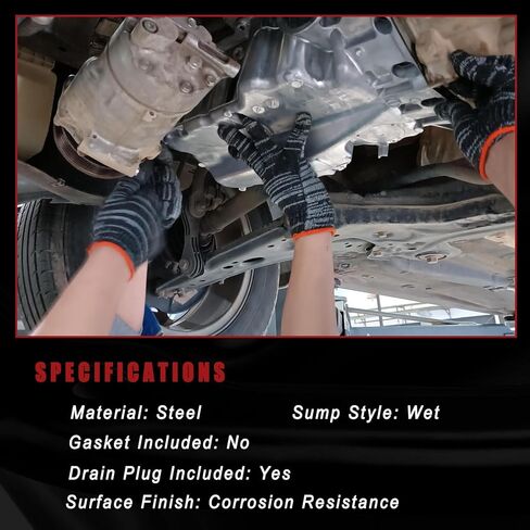 وعاء زيت سفلي من AUCERAMIC لسيارة Toyota Camry 2010-2017، Highlander 2009-2019، Sienna 2011-2013، Lexus ES300h 2013-2018 2.5L 2.7L استبدال وعاء تصريف الزيت #264-474 12101-36040 in Saudi Arabia