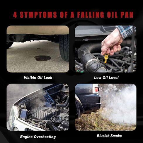 وعاء زيت سفلي من AUCERAMIC لسيارة Toyota Camry 2010-2017، Highlander 2009-2019، Sienna 2011-2013، Lexus ES300h 2013-2018 2.5L 2.7L استبدال وعاء تصريف الزيت #264-474 12101-36040 in Saudi Arabia