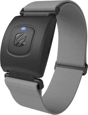 Scosche Rhythm R+2.0: Waterproof/Dustproof Armband with ANT+ & BLE Bluetooth Smart for Hyper Accurate Workout Heart Rate Monitoring with Wahoo, Peloton, LED Monitor, DDP Yoga, Strava in Kuwait