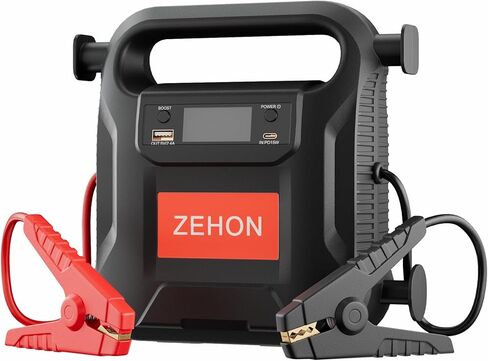 12 فولت صناعي فائق السرعة عكسي 1500 أمبير 24000 مللي أمبير، بطارية السيارة، بنك الطاقة مع USB وإضاءة LED، صندوق القفز المحمول فائق الأمان للاستخدام في حالات الطوارئ لمحركات الغاز 8.0 لتر/الديزل 12 لتر in Kuwait