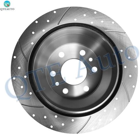 PM Auto Front 303mm Drilled Slotted Brake Disc Rotors Compatible With 2000-2005 Buick Lesabre in Saudi Arabia
