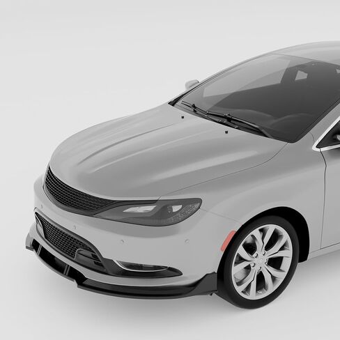 مصد الشفة الأمامي متوافق مع ملحقات Chrysler 200 200C 200S 2015-2020 أسفل مجموعة هيكل جناح الذقن، إضافة إلى مادة ABS باللون الأسود اللامع in Saudi Arabia