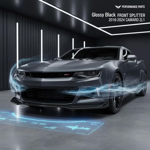 جناح سبويلر خلفي متوافق مع 2016-2024 Camaro SS RS LT ZL جميع الموديلات ZL1 1LE Style Rear Trunk Spoiler Wing Car Spoiler Wing بدون كاميرا الرؤية الخلفية باللون الأسود اللامع in Kuwait