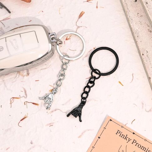 Pinky Promise Keychain مطابقة سلاسل المفاتيح للأزواج هدايا علاقات المسافات الطويلة له الذكرى السنوية لأعياد الميلاد وعيد الميلاد وعيد الحب لصديقها وصديقتها للأزواج in Saudi Arabia