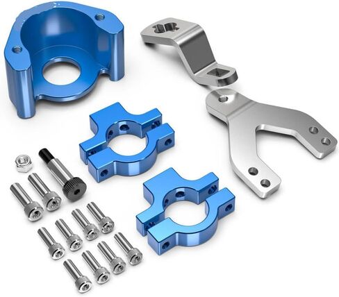 Compatible with Tenere 700 T700 2019 -2024 Motorcycle Steering Damper Bracket Universal Fit for Tenere 700 World Raid 2020-2023(Blue) in Saudi Arabia