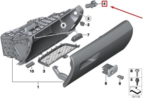 9227250 51169227250 Brake Element LHD Fit For Atlas Fit For BMW 1 3 Series F20 F21 F30 Fit For Mini F55 F56 Glove Box Damper Spring in Saudi Arabia