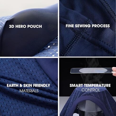 BOXHERO Ultra-Soft Boxer Briefs for Men – 10-Pack Breathable Men's Underwear – Anti-Chafing, Moisture-Wicking Boxers in Kuwait