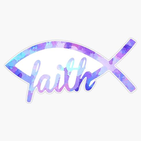 Christian Fish Sticker Vinyl Bumper Sticker Decal Waterproof 5" in Saudi Arabia