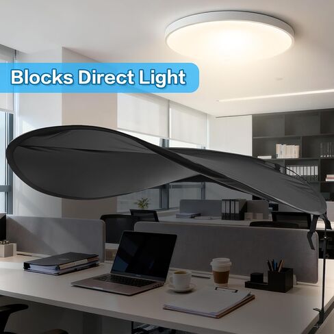 حجرة مكتب وظل مكتب قابلان للتعديل مقاس 62 بوصة، ظل حجيرة، ملحقات حجرة مكتب العمل قابلة للتعديل، مظلة خصوصية بلاستيكية قابلة للطي، كتل خفيفة، تقليل الوهج، أسود in Kuwait