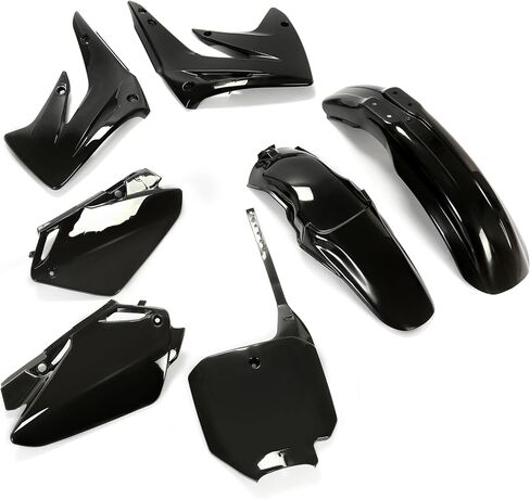 Plastic Kit Compatible with 2003-2007 Honda CR85R/CR85RB Expert, Black Body Fairing Set Front/Rear Fender Side Panels in Saudi Arabia