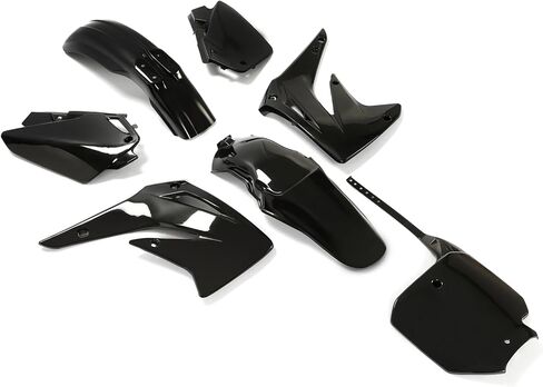 Plastic Kit Compatible with 2003-2007 Honda CR85R/CR85RB Expert, Black Body Fairing Set Front/Rear Fender Side Panels in Saudi Arabia