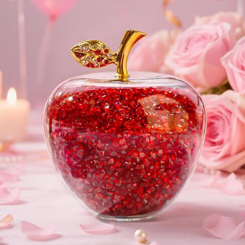 H&D HYALINE & DORA Crystal Glass Apple Paperweight (Clear) in Kuwait