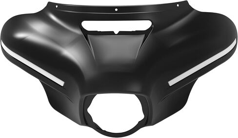 Upgraded Front Batwing Upper Outer Fairing with Light Bar, Black Fairing Cowl w/DRL Turn Signal for Harley Street Electra Tri Glide Ultra Limited CVO Limited 2014-2023 Accessories in Saudi Arabia