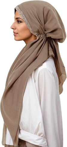 Hijab Scarf for Women, Muslim Head Scarf for Women, Instant Hijab, Muslim Wraps, Lightweight Stretchy Hijabs in Saudi Arabia