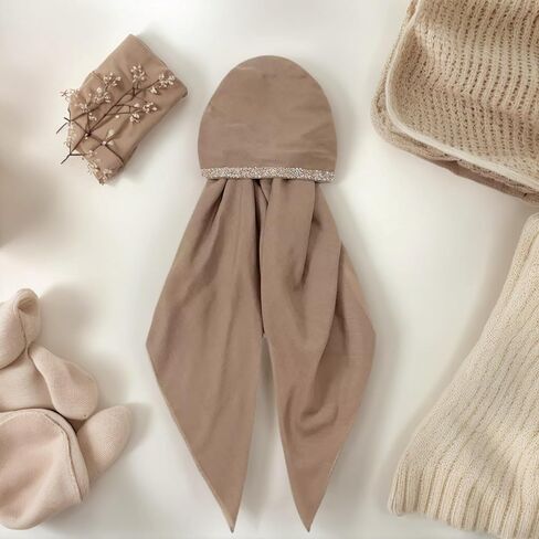Hijab Scarf for Women, Muslim Head Scarf for Women, Instant Hijab, Muslim Wraps, Lightweight Stretchy Hijabs in Saudi Arabia
