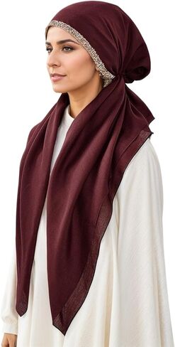 Hijab Scarf for Women, Muslim Head Scarf for Women, Instant Hijab, Muslim Wraps, Lightweight Stretchy Hijabs in Saudi Arabia