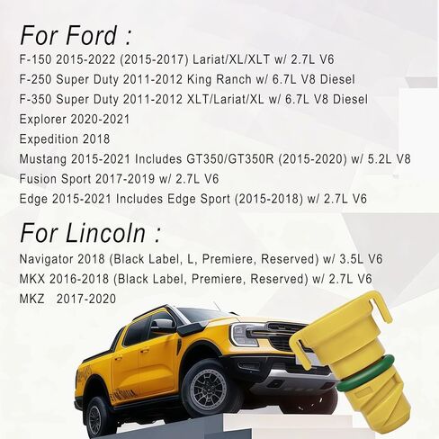 5 Pack Oil Drain Plug, Plastic Engine Ford BC3Z6730A F150 Oil Drain Plug for Ford 150 2017-2022 Explorer, Mustang, Expedition, Edge, GT350, GT350R, Lincoln MKZ KX6Z-6730-B in Saudi Arabia