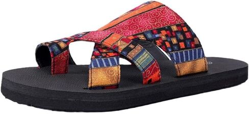 Women's Toe Post Colorful Platform Flip Flops Summer Sandals Beach Slippers in Saudi Arabia