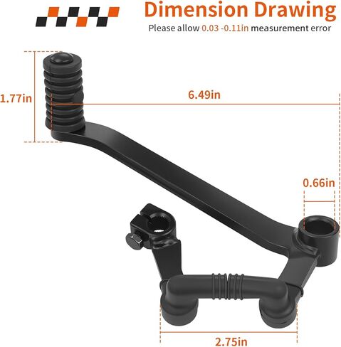 Gear Shift Lever Pedal Assembly for Honda Grom 125 ABS 2014-2024 24700-K26-900 24700-K26-B00 in Saudi Arabia