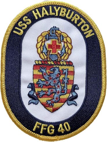 USS HALYBURTON FFG-40 Patch – Sew On in Saudi Arabia