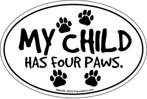 Cat and Dog Magnets, Child Has Four Paws in Kuwait