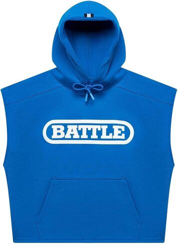 Battle Sports Classics Sleeveless Hoodie, Cropped Length, Brushed Fleece Material, Standard Fit in Saudi Arabia