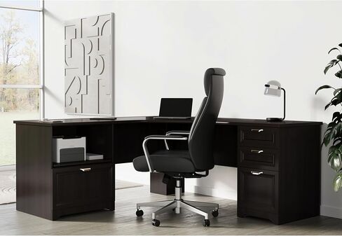 Realspace® Magellan Performance 71" W L-Shaped Corner Desk, Espresso in Kuwait