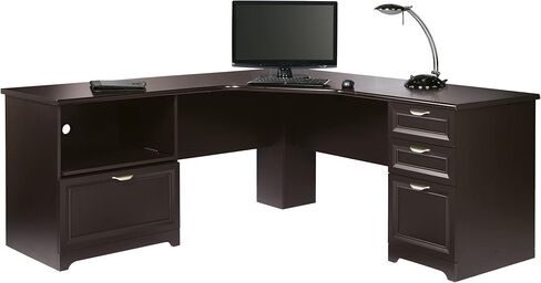 Realspace® Magellan Performance 71" W L-Shaped Corner Desk, Espresso in Kuwait