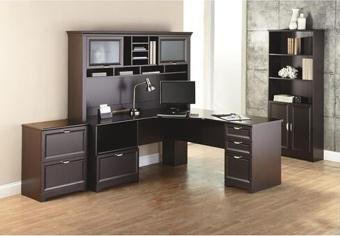 Realspace® Magellan Performance 71" W L-Shaped Corner Desk, Espresso in Kuwait
