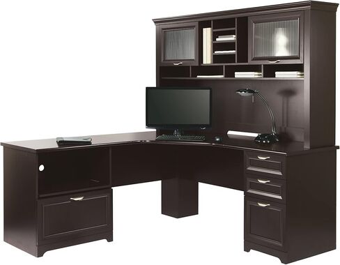 Realspace® Magellan Performance 71" W L-Shaped Corner Desk, Espresso in Kuwait