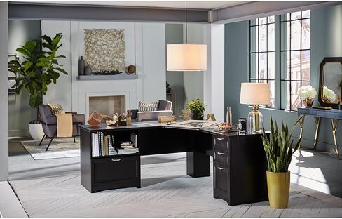 Realspace® Magellan Performance 71" W L-Shaped Corner Desk, Espresso in Kuwait