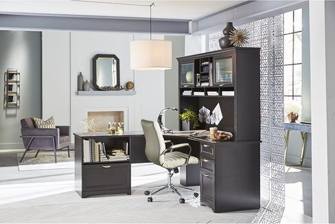 Realspace® Magellan Performance 71" W L-Shaped Corner Desk, Espresso in Kuwait