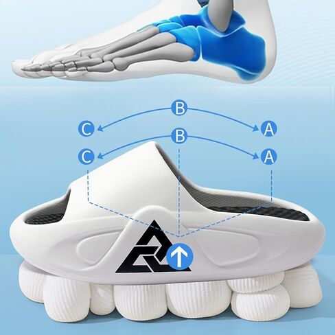 Casual slippers,Double layered design sandals with soft insoles,anti slip thick soles casual lightweight and wear resistant for outdoor use on the beach in Saudi Arabia