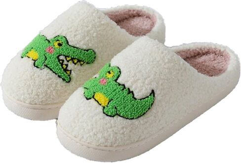 Womens Mens Memory Foam Soft Plush Home Slippers Slip On Non-Slip Fuzzy Outdoor Indoor House Slippers in Kuwait