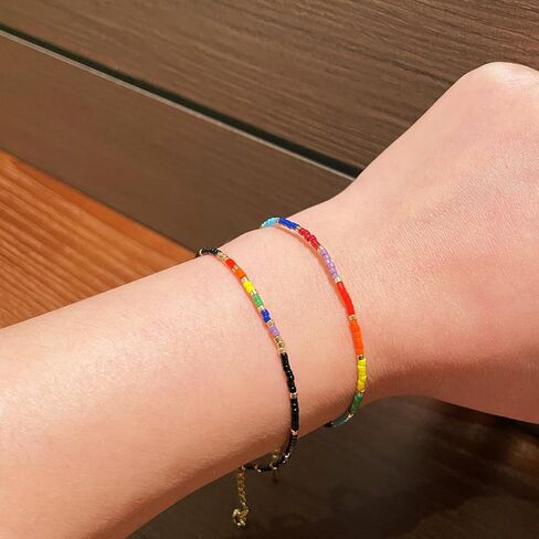 فخر سوار 2 قطعة قوس قزح أساور ل LGBTQ مثلي الجنس مثليه عبر ثنائي الجنس ميوكي فخر مجوهرات LGBT سوار للرجال النساء in Saudi Arabia