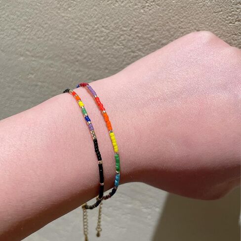 فخر سوار 2 قطعة قوس قزح أساور ل LGBTQ مثلي الجنس مثليه عبر ثنائي الجنس ميوكي فخر مجوهرات LGBT سوار للرجال النساء in Saudi Arabia