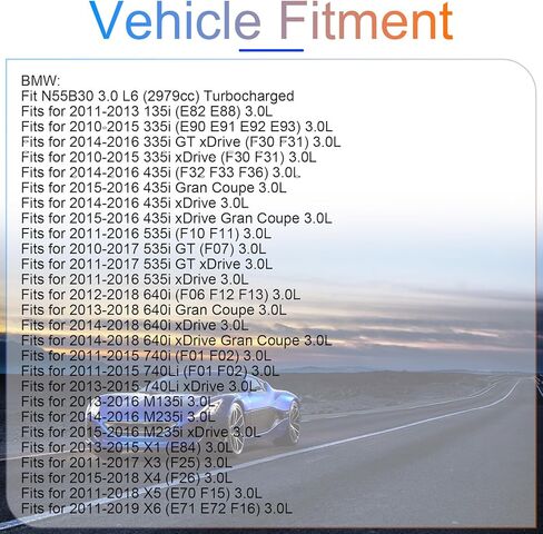 N55 محرك الاسطوانة مجموعة حشية الرأس يناسب BMW E90 E91 F32 F33 F10 F11 F06 F12 E70 F15 135i 335i 535i 640i 740i X1 X3 X4 X5 X6 3.0L Turbo N55B30 N55B30A المحرك OE 11117587168 11127587804 in Saudi Arabia