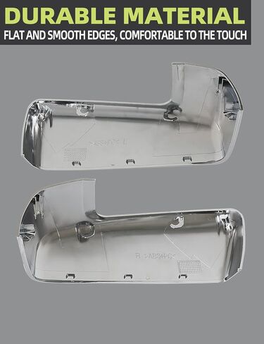 أغطية مرآة خارجية متوافقة مع Chevy Silverado 1500 2500 3500 2019-2024/ GMC Sierra 1500 2500 3500 2019-2024 قطع غيار الملحقات تحل محل 84732161 84732162 يسار يمين كروم 1 زوج in Kuwait