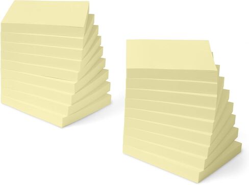 Amazon Basics Lined Square Sticky Notes, 4 x 6-Inch, Pack of 5, Assorted Colors in Saudi Arabia