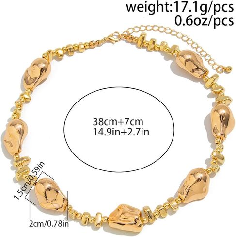 Pearl Choker Necklaces for Women Chunky Gold Beaded Pearl Necklaces Charm Pearls Choker Necklace Vintage Statement Necklace Dainty Y2K Jewelry Boho Prom Jewelry Gift for Women in Saudi Arabia