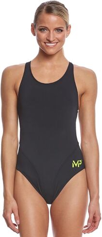 Michael Phelps Solid Mid Back Swimsuit Black in Saudi Arabia