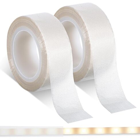 شريط ناشر LED، قطعتان من شريط ناشر الضوء، شريط ناشر للضوء، أشرطة إخفاء خافتة، 0.78 بوصة × 29 قدم، غطاء شريط أضواء LED لتنعيم ملصق حجب الإضاءة لأضواء الناشرون قليلاً، أبيض in Saudi Arabia
