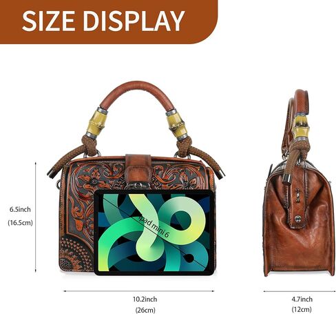 Crossbody Bag For Women Shoulder Bag Purse and Handbag Tote Bag Vintage Embossing Pattern in Saudi Arabia