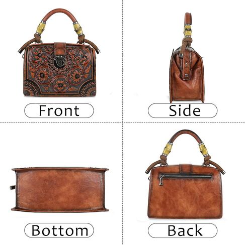 Crossbody Bag For Women Shoulder Bag Purse and Handbag Tote Bag Vintage Embossing Pattern in Saudi Arabia