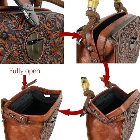 Crossbody Bag For Women Shoulder Bag Purse and Handbag Tote Bag Vintage Embossing Pattern in Saudi Arabia